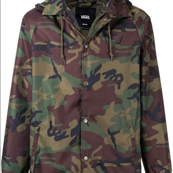 vans camo jacket